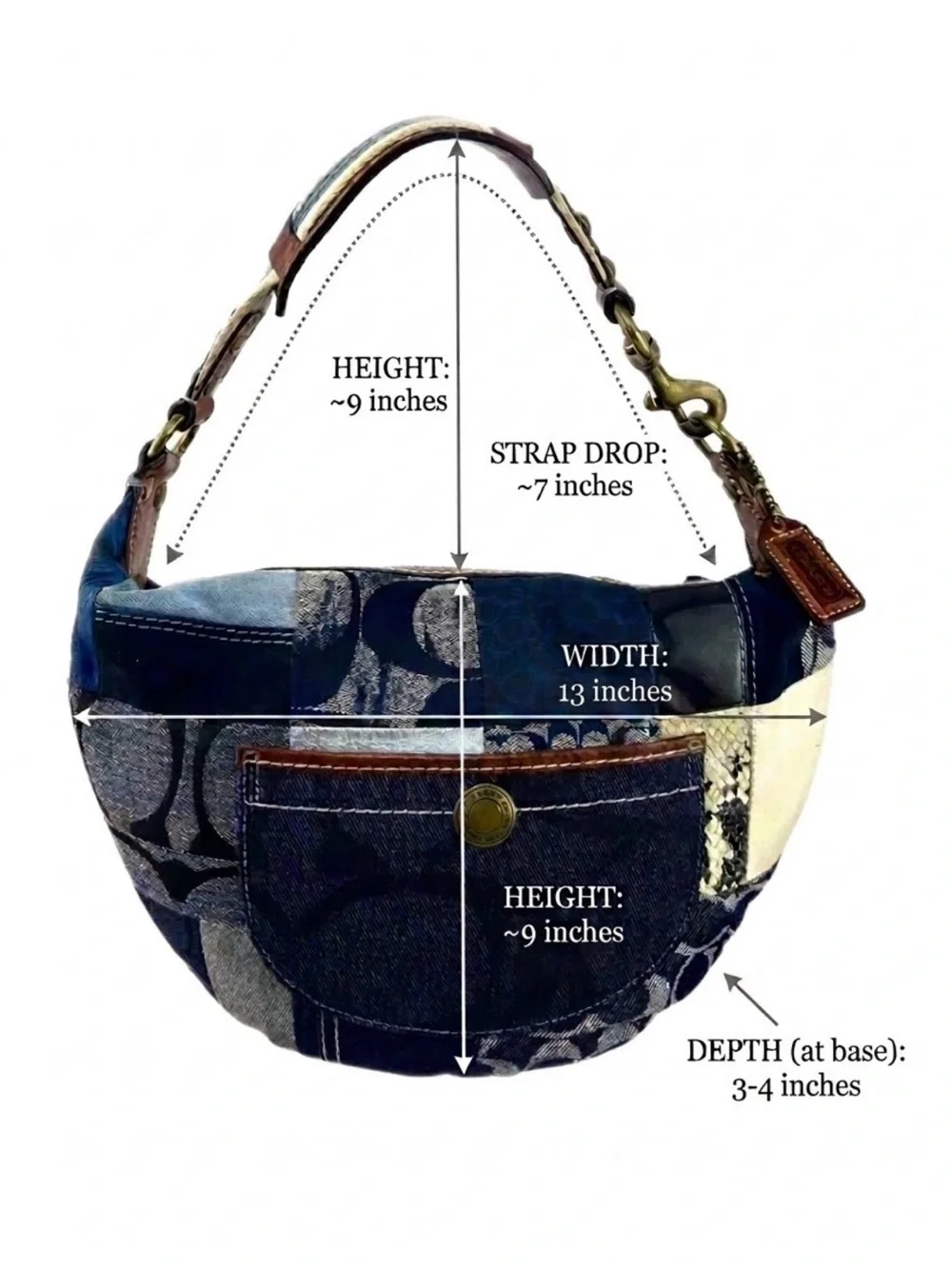 Coach patchwork shoulder